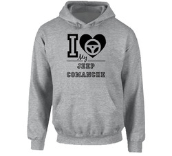 I Drive My Jeep Comanche Heart Car Lover Hoodie
