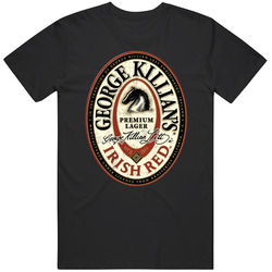 Killians Irish Red Premium Lager Label Distressed Look T Shirt