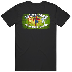 Spider Man And His Amazing Friends Fan Tv Show Worn Look Gift T Shirt