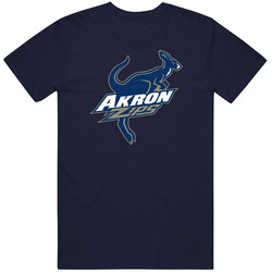 Akron Zips University Zippy Logo Sports Pig In T Shirt