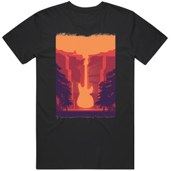 Guitar Landscape T Shirt