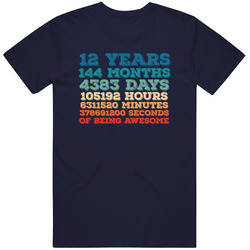 12 Years Of Being Awesome T Shirt