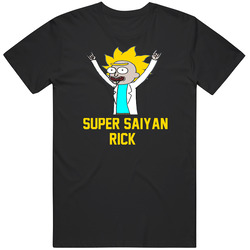 Tiny Rick Super Saiyan Dragon Ball Z Parody T Shirt