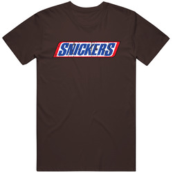 Snickers Chocolate Bar Distressed Logo Halloween Costume T Shirt