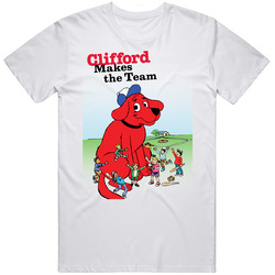 Clifford Makes The Team Clifford Big Red Dog Pig In T Shirt