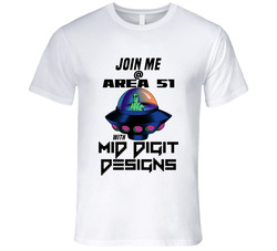 Area 51 White T Shirt