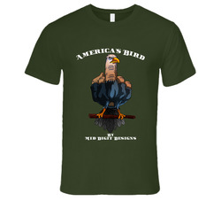 America's Bird Military Green T Shirt