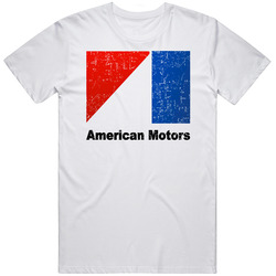 Amc American Motors Automobile Car Auto Motor Parts Cool Distressed Brand Logo Emblem T Shirt