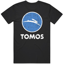 Tomos Auto Automobile Car Truck Motorcycle Parts Cool Distressed Style Brand Logo Emblem T Shirt