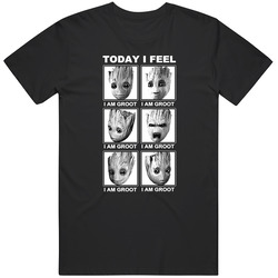 Today I Feel I Am Groot T-shirt Guardians Of The Galaxy 2 Funny Gift New From Us T Shirt