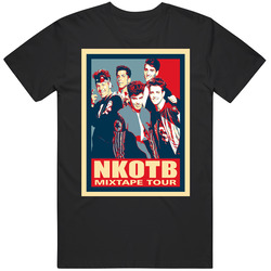 Nkotb Mixtape Hitam T Shirt