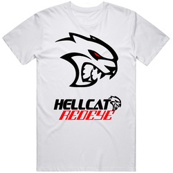 Dodge Challenger Redeye New 2019 Hell Cat Srt Hemi Logo White T Shirt