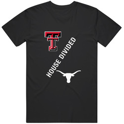 Texas Tech & Texas House Divided Sports Gift T Shirt