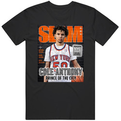 Slam Magazine Issue 217 Cole Anthony Popular Basketball Magazine Grunge Look T Shirt