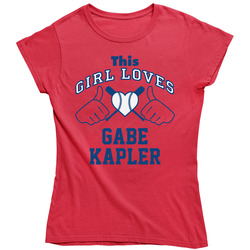 This Girl Loves Gabe Kapler Boston Baseball Player Classic Ladies T Shirt