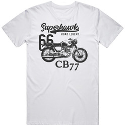 1966 Superhawk Cb77 Side View Vintage Style Light Color T Shirt
