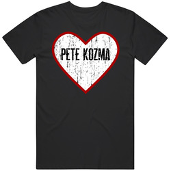 Pete Kozma St Louis Baseball Player Heart Distressed Style Fan T Shirt