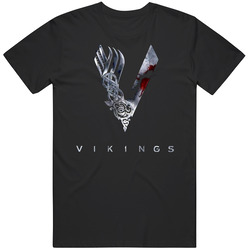 Ragnar Lothbrok - Vikings Logo13954 B T Shirt