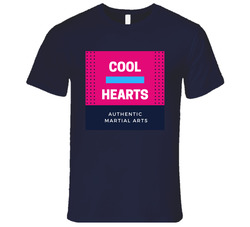 Cool Hearts Authentic Martial Arts (navy) T Shirt