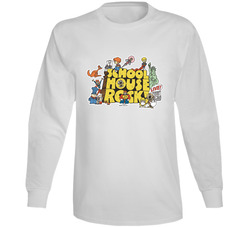 Schoolhouse Rock School Cartoon Long Sleeve T Shirt