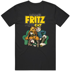 Fritz The Cat Black T Shirt