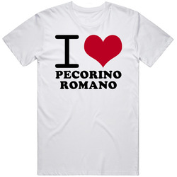 I Love Pecorino Romano Classic Heart Food Lover T Shirt