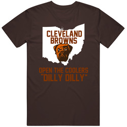 Cleveland Browns Wins Open The Coolers Dilly Dilly Bud Light Beer Football T Shirt