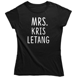Mrs Kris Letang Pittsburgh Hockey Team Fan Ladies T Shirt