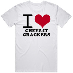 I Love Cheez-it Crackers Classic Heart Food Lover T Shirt