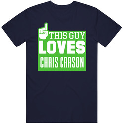 Chris Carson This Guy Loves Seattle Football Sports Athlete T Shirt