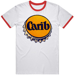Retro Beer Logo Carib Hot Item T Shirt