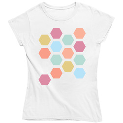 Hexagon Geometric Women's Ladies T Shirt