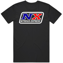 Nx Nitrous Oxide Logo Street Racing Drag Performance Black T Shirt