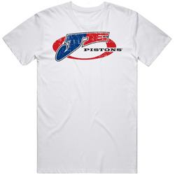 Je Pistons Automobile Car Truck Motorcycle Auto Parts Cool Distressed Style Brand Logo Emblem T Shirt