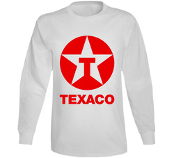 T-shirt Texaco The Texas Company Oil Retail Mens White Long Sleeve S To 5xl Long Sleeve T Shirt