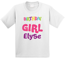 Birthday Girl Elyse Kids Celebration T Shirt