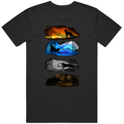 Warrior Cats Four Elements, Four Clans T Shirt