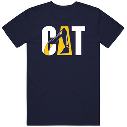 Cat Funny  Navy T Shirt
