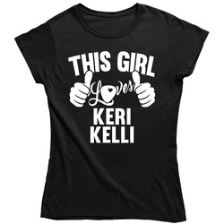 Keri Kelli Best Guitarist Music Electrical Classical Bass This Girl Loves Ladies T Shirt