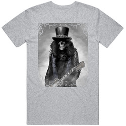 Slash Skull Grey T T Shirt