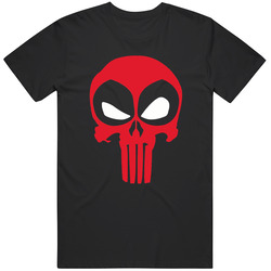 Punisher Deadpool Skull T Shirt