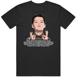 Change Sides Young Sheldon Cooper Face Quote New Tv Series Fan T Shirt