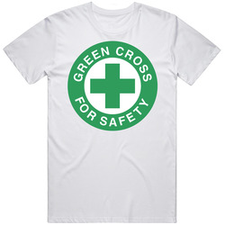 Green Cross Green For Safety Logo T Shirt