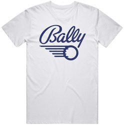 Bally Pinball Retro Mens  White T Shirt