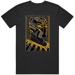Black Panther T Shirt Men's Black Tee The King Of Wakanda  T Shirt