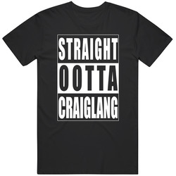 Straight Outta(ootta) Craiglang Still Game Men's Black T Shirt