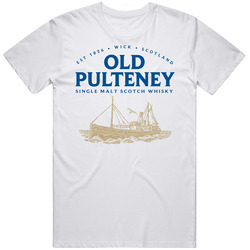 T-shirt Old Pulteney Single Malt Scotch Whisky Logo Mens Tee Size S To 6xl T Shirt