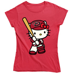 Hello Kitty Shirts, Hello Kitty Arizona Diamondbacks Shirts, Hello Kitty Sports Team Shirts Ladies T Shirt