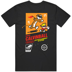 Calvin And Hobbes Nintendo Parody Retro Gaming T Shirt