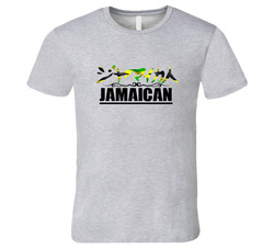Mens Jamaican Grey T Shirt